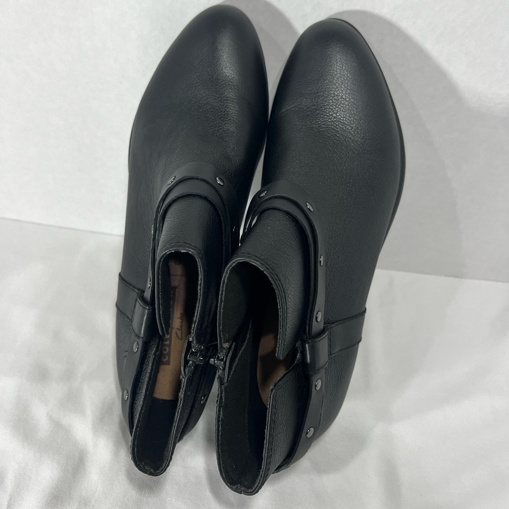 Clarks Black Ankle Boots